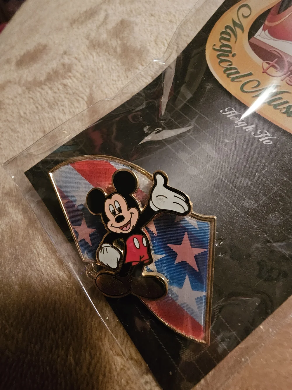 Disney Mickey Mouse Red, Blue & Gold Enamel Pin - Magical Musicals ❤️💙💛